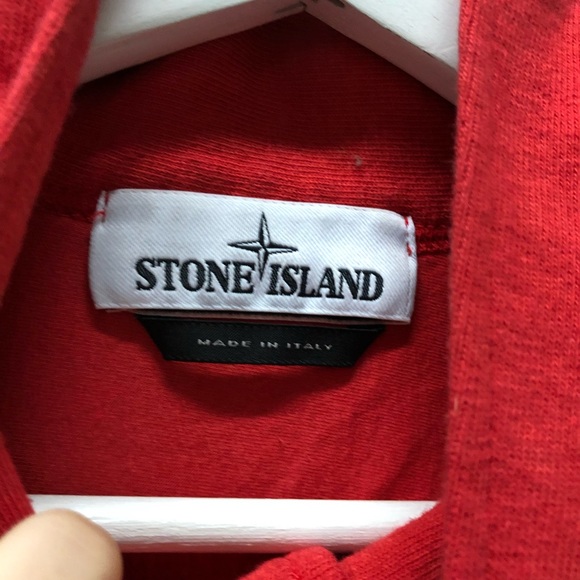 Stone Island Cropped Button Neck Pullover Sweatshirt - Picture 4 of 8